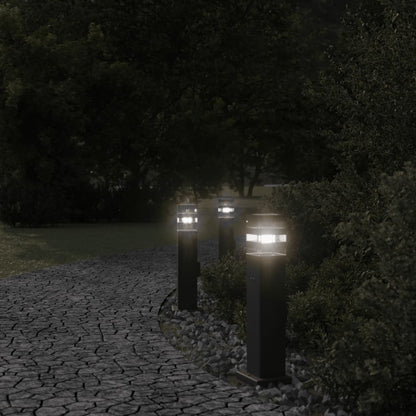 Lampada Da Terra Per Esterni Nera Alluminio 50 Cm