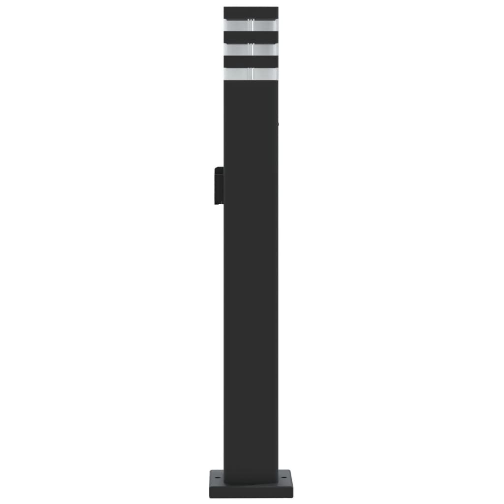 Lampada Da Terra Per Esterni Nera Alluminio 80 Cm