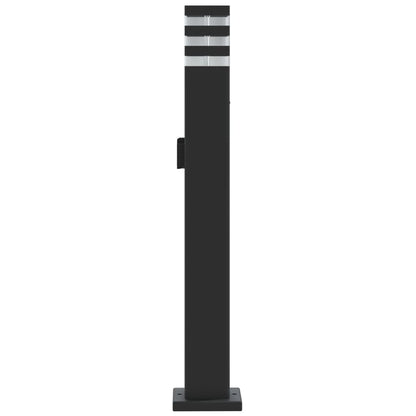 Lampada Da Terra Per Esterni Nera Alluminio 80 Cm