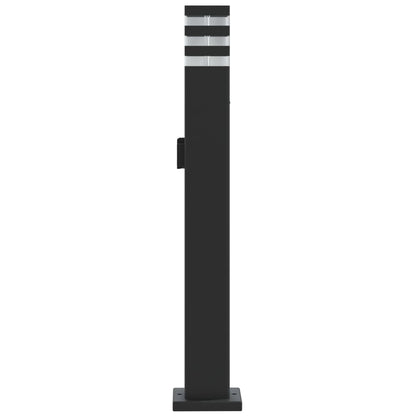 Lampade Da Terra Per Esterni 3Pz Nere Alluminio 80 Cm
