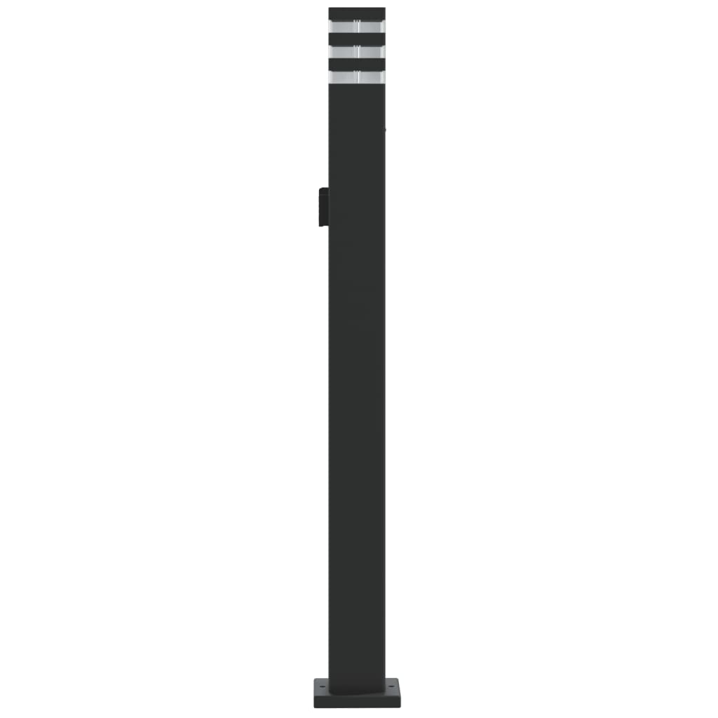 Lampada Da Terra Per Esterni Nera Alluminio 110 Cm