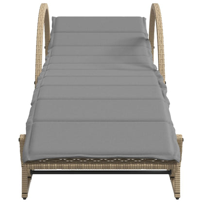 Lettini Prendisole 2 Pz Con Cuscini Beige In Polyrattan