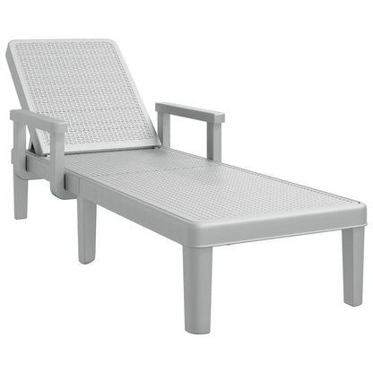 Lettino Prendisole 4 Altezze Regolabili Nero 155,5X57X28 Cm Ipp