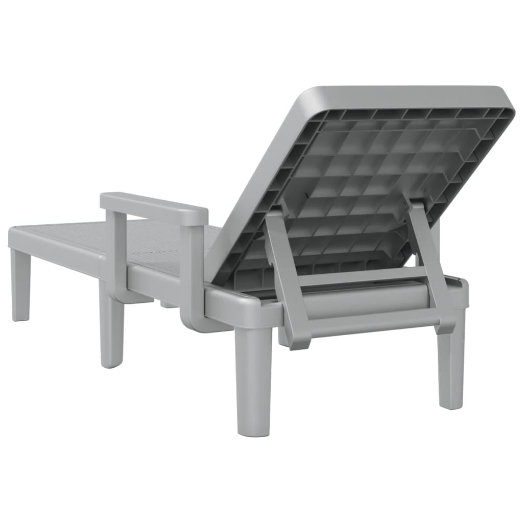 Lettino Prendisole 4 Altezze Regolabili Nero 155,5X57X28 Cm Ipp