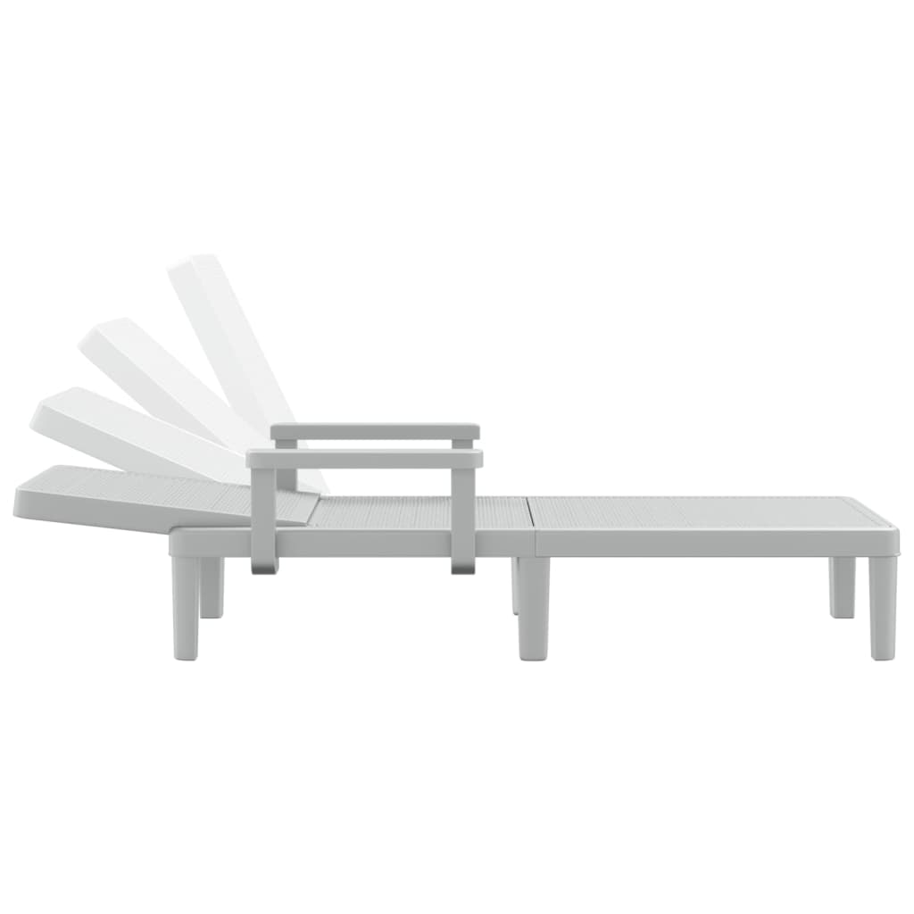 Lettino Prendisole 4 Altezze Regolabili Nero 155,5X57X28 Cm Ipp