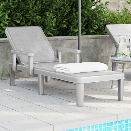 Lettino Prendisole 4 Altezze Regolabili Nero 155,5X57X28 Cm Ipp