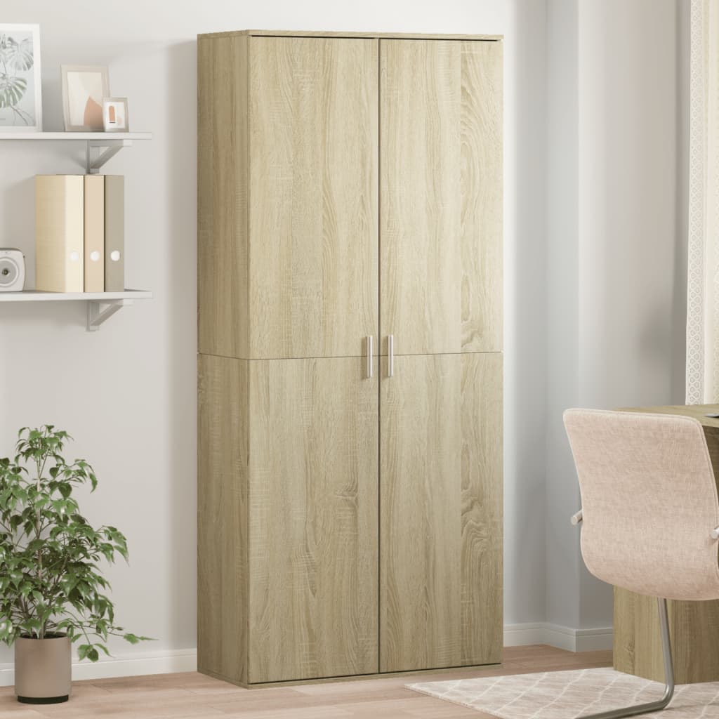 Credenza 80X35X180 Cm In Legno Multistrato