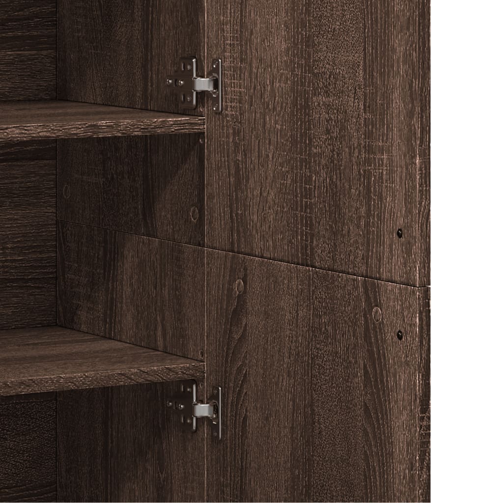 Credenza 80X35X180 Cm In Legno Multistrato
