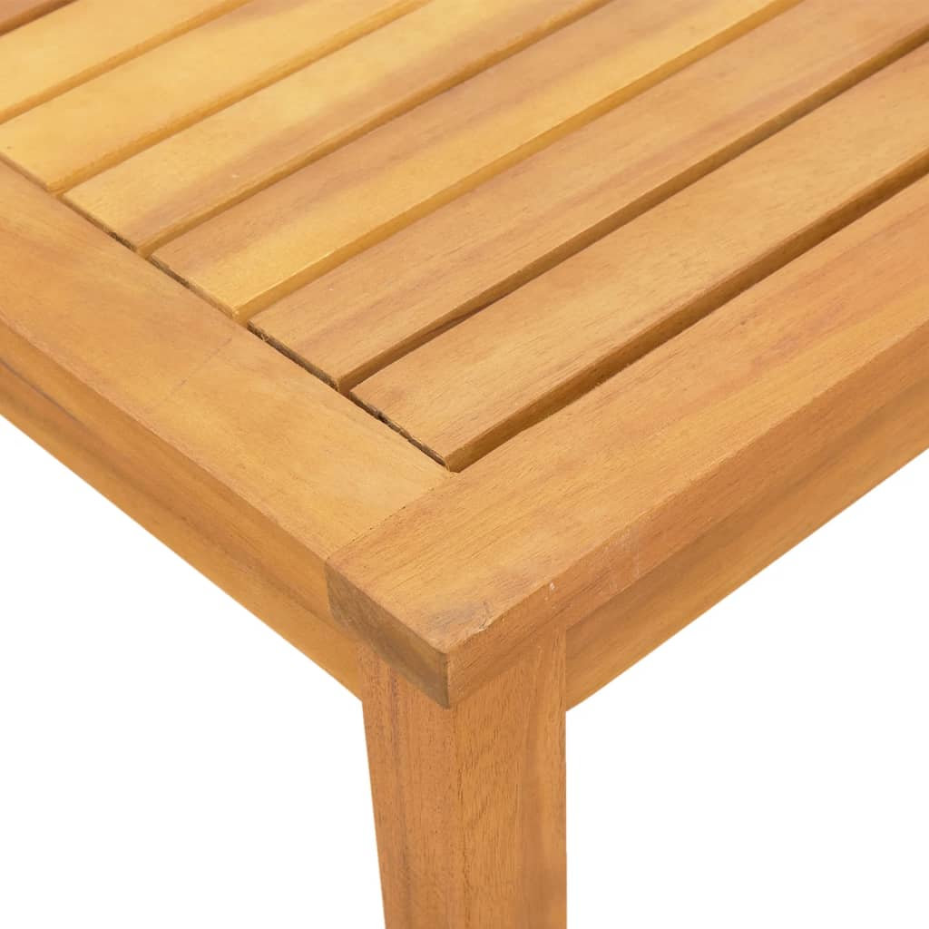 Lettini Prendisole 2 Pz E Tavolo Legno Acacia/Textilene