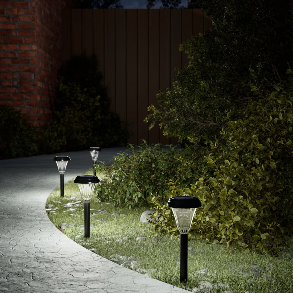 Luci Solari Per Percorsi Con Picchetti 12 Pz Bianche Bianco