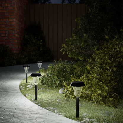 Luci Solari Per Percorsi Con Picchetti 12 Pz Bianche Bianco