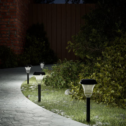 Luci Solari Per Percorsi Con Picchetti 12 Pz Bianche Bianco