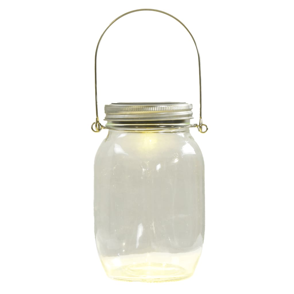 Lampada Solare In Vetro Da Esterno 12Pz Bianco Caldo