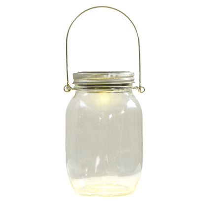 Lampada Solare In Vetro Da Esterno 12Pz Bianco Caldo