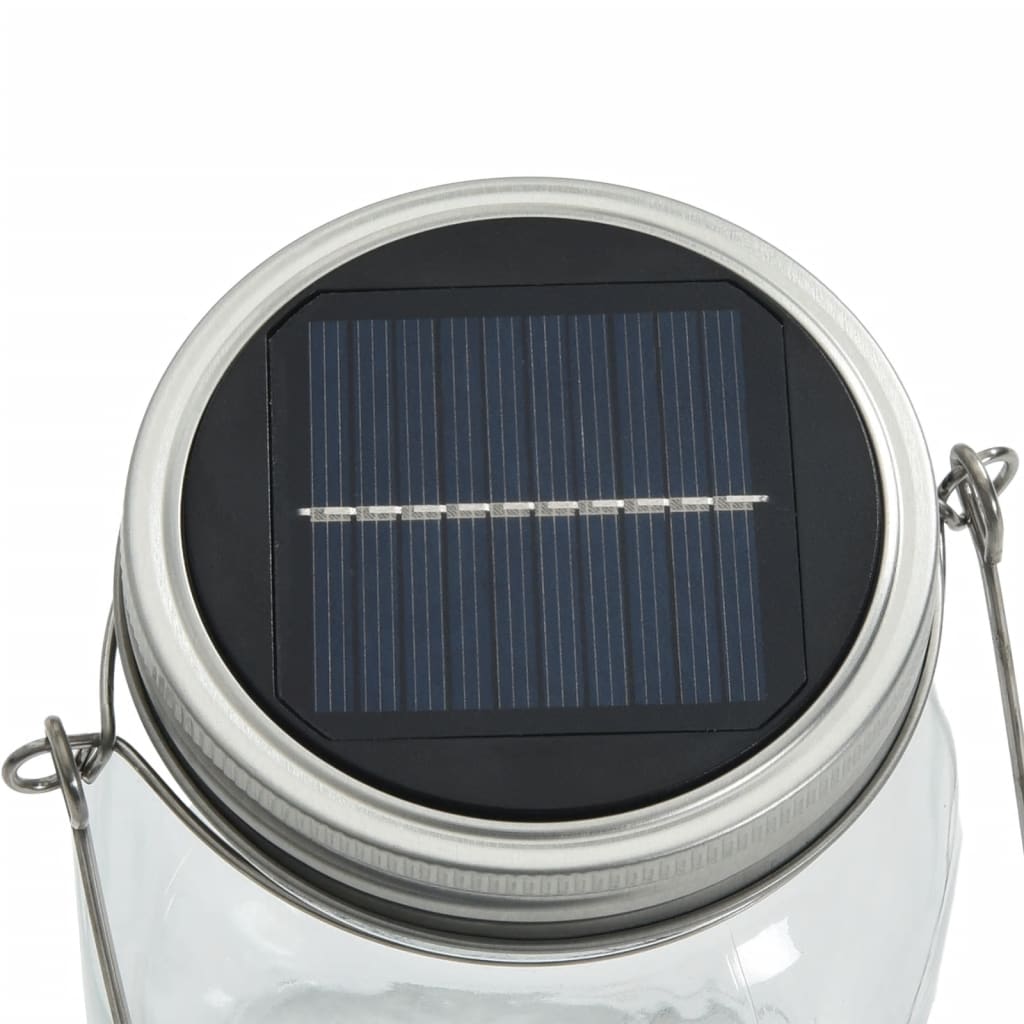 Lampada Solare In Vetro Da Esterno 12Pz Bianco Caldo