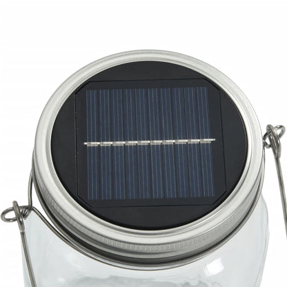 Lampada Solare In Vetro Da Esterno 12Pz Bianco Caldo