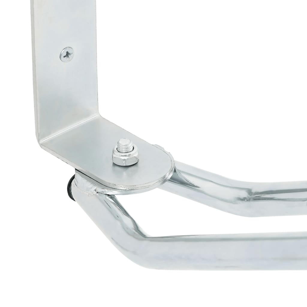 Supporto Per Bici A Parete 2 Pz In Acciaio Zincato