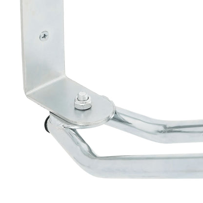 Supporto Per Bici A Parete 2 Pz In Acciaio Zincato