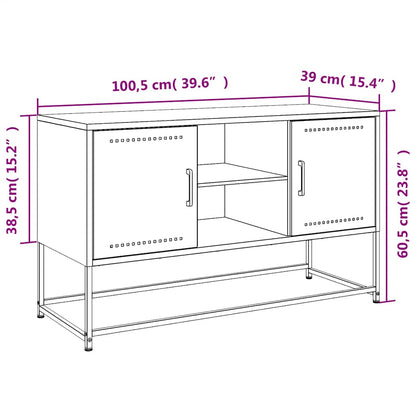 Mobile Tv 100,5X39X60,5 Cm In Acciaio