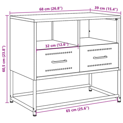 Mobile Tv 68X39X60,5 Cm In Acciaio
