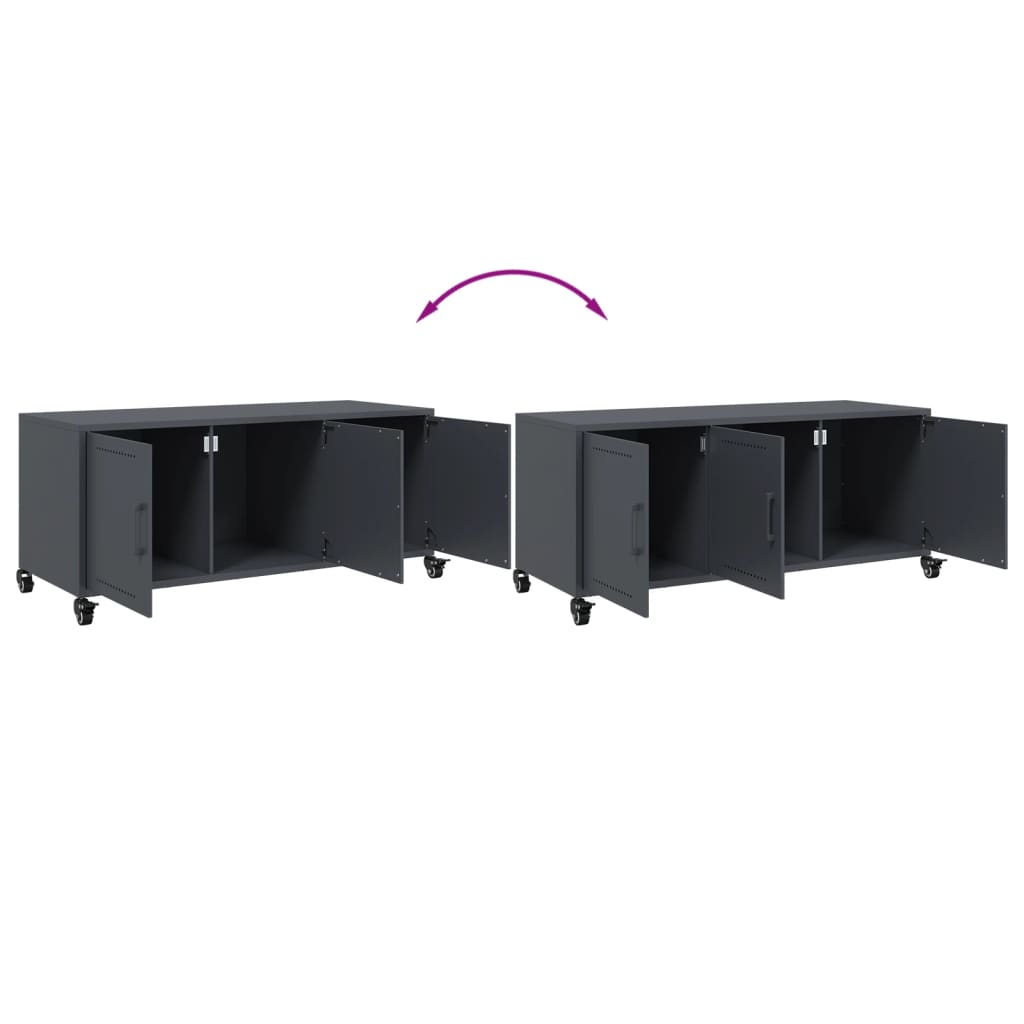 Mobile Tv 100,5X39X43,5 Cm Acciaio