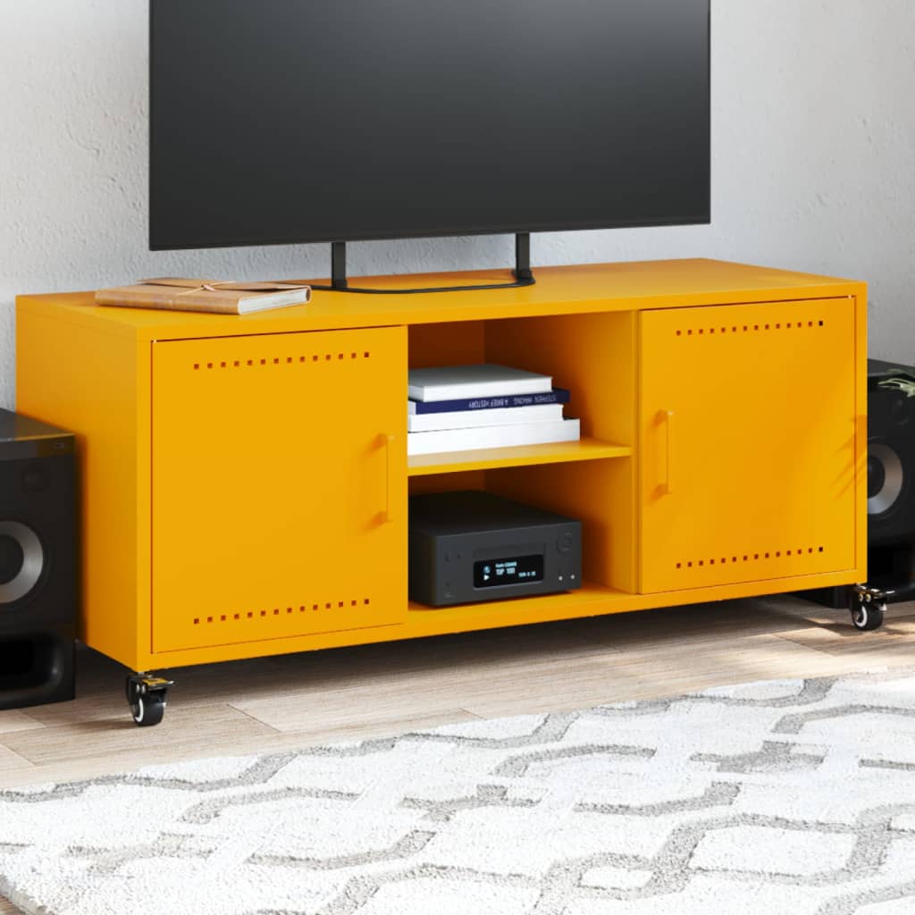 Mobile Tv 100,5X39X43,5 Cm In Acciaio
