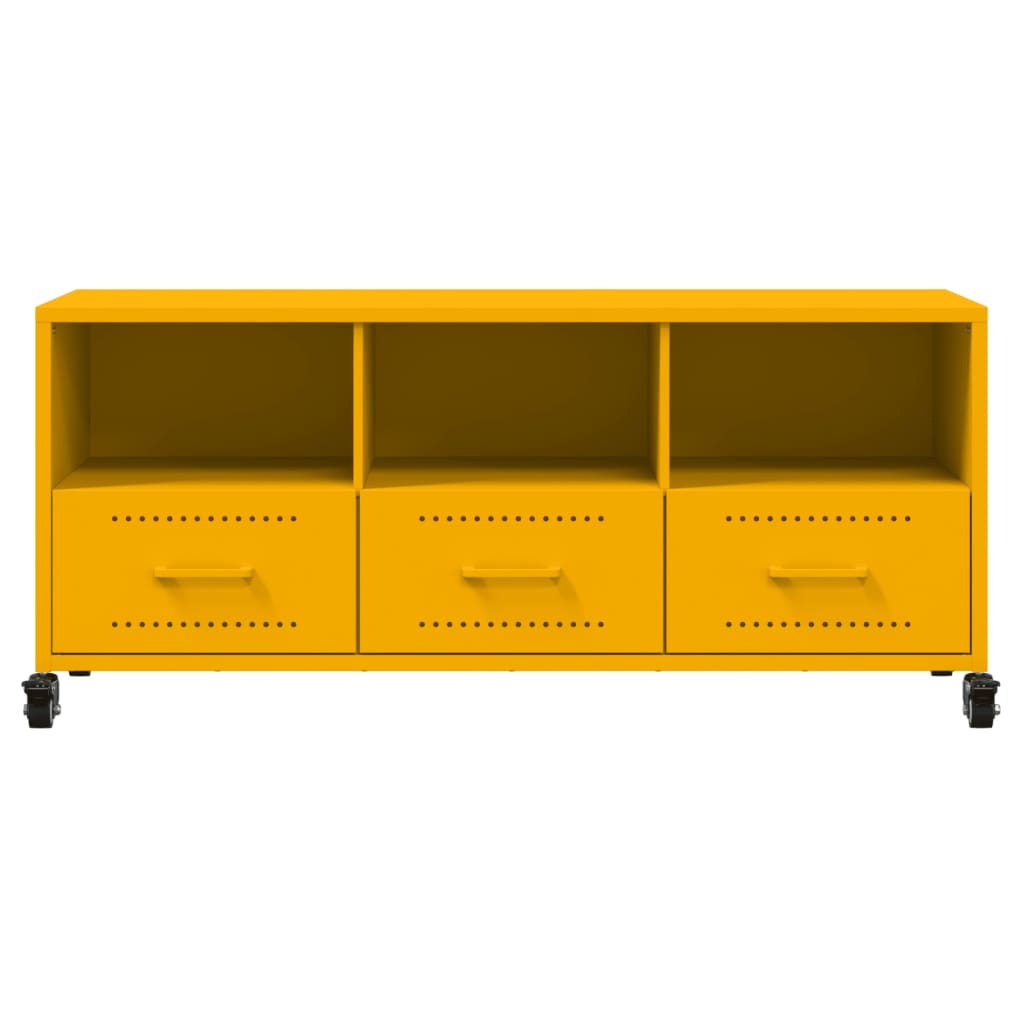 Mobile Tv Senape 100,5X39X43,5 Cm In Acciaio