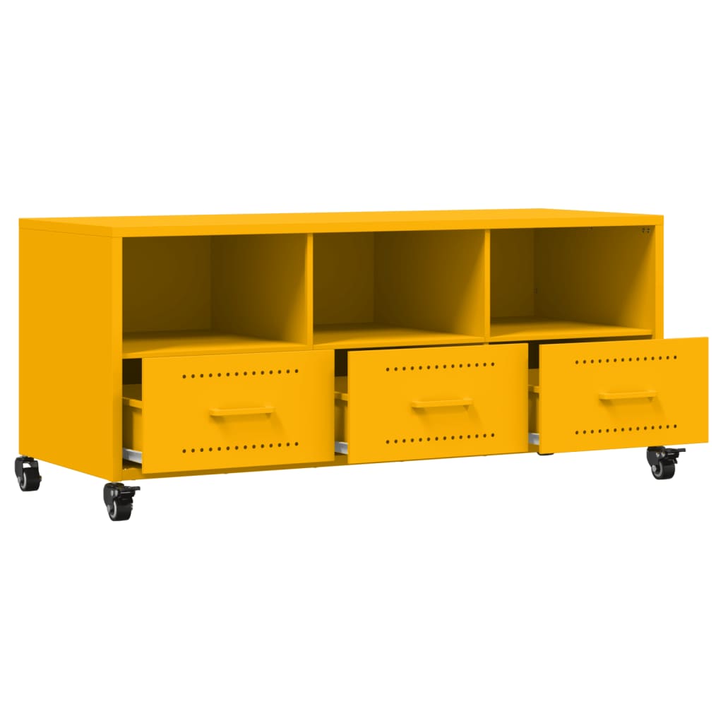 Mobile Tv Senape 100,5X39X43,5 Cm In Acciaio