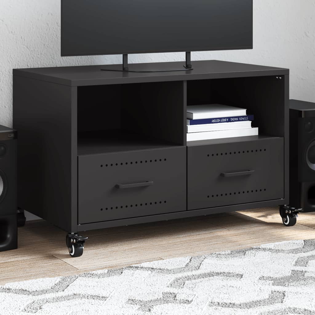 Mobile Tv Senape 68X39X43,5Cm Acciaio Laminato A Freddo