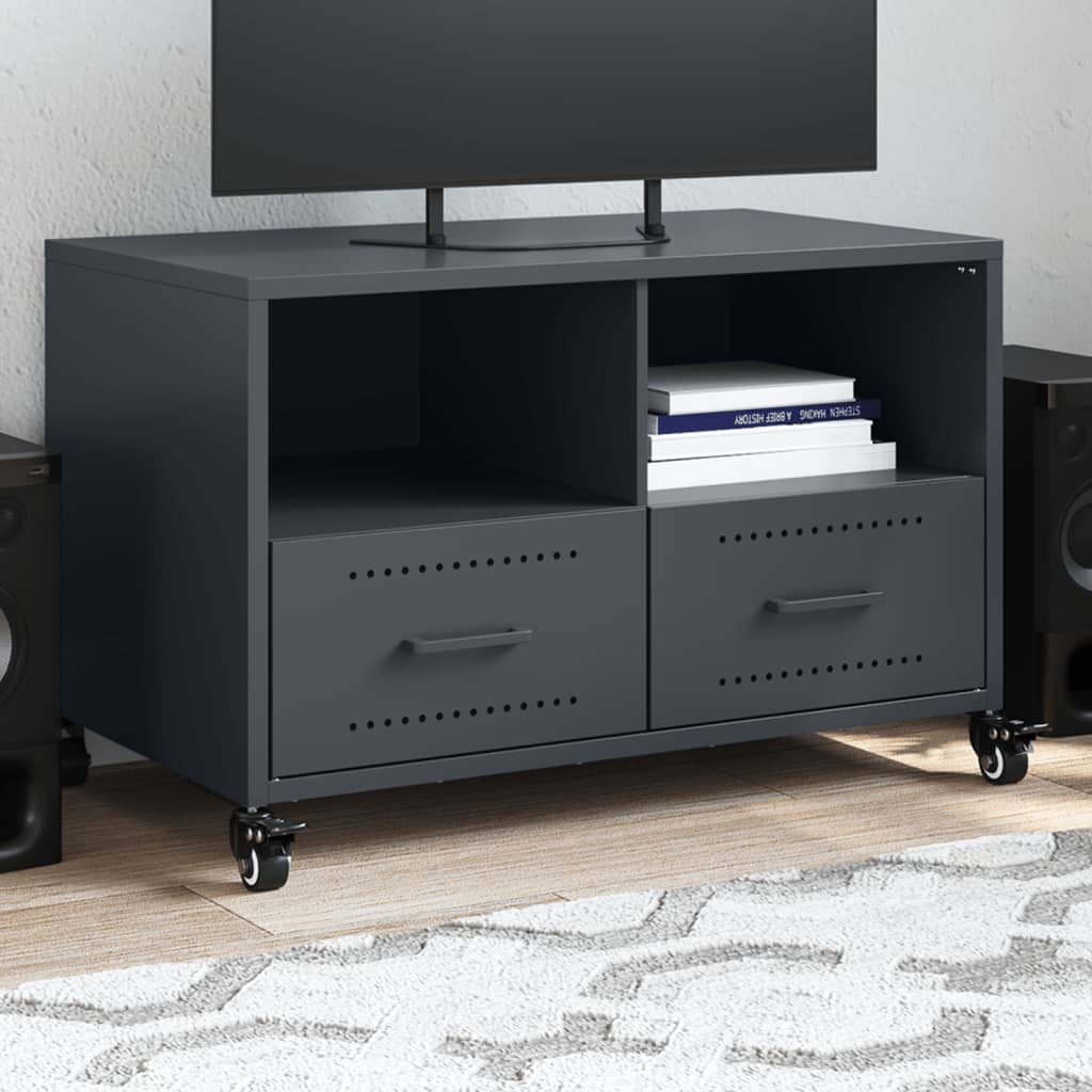 Mobile Tv Senape 68X39X43,5Cm Acciaio Laminato A Freddo