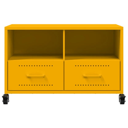 Mobile Tv Senape 68X39X43,5Cm Acciaio Laminato A Freddo