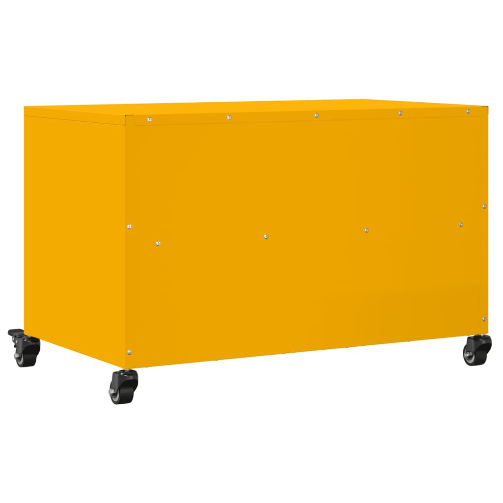 Mobile Tv Senape 68X39X43,5Cm Acciaio Laminato A Freddo