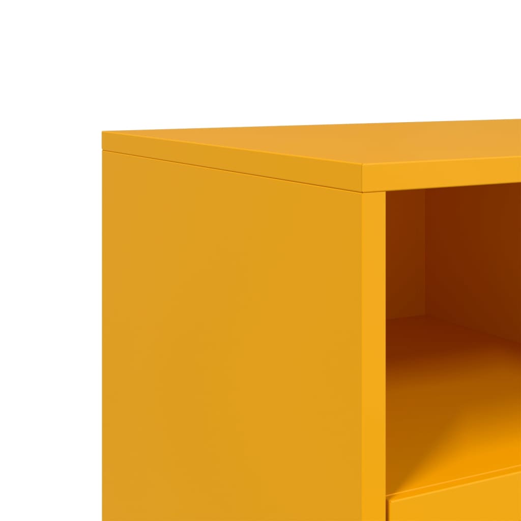Mobile Tv Senape 68X39X43,5Cm Acciaio Laminato A Freddo