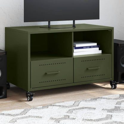 Mobile Tv Senape 68X39X43,5Cm Acciaio Laminato A Freddo
