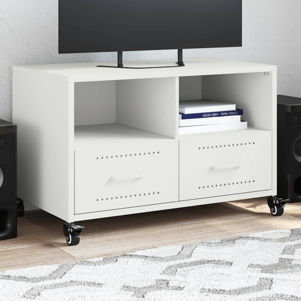 Mobile Tv Senape 68X39X43,5Cm Acciaio Laminato A Freddo