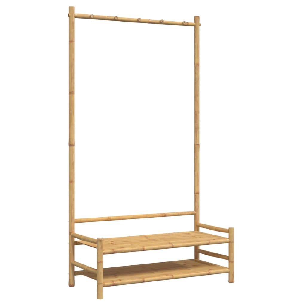 Appendiabiti Con Ripiani 103X40X183 Cm In Bambù