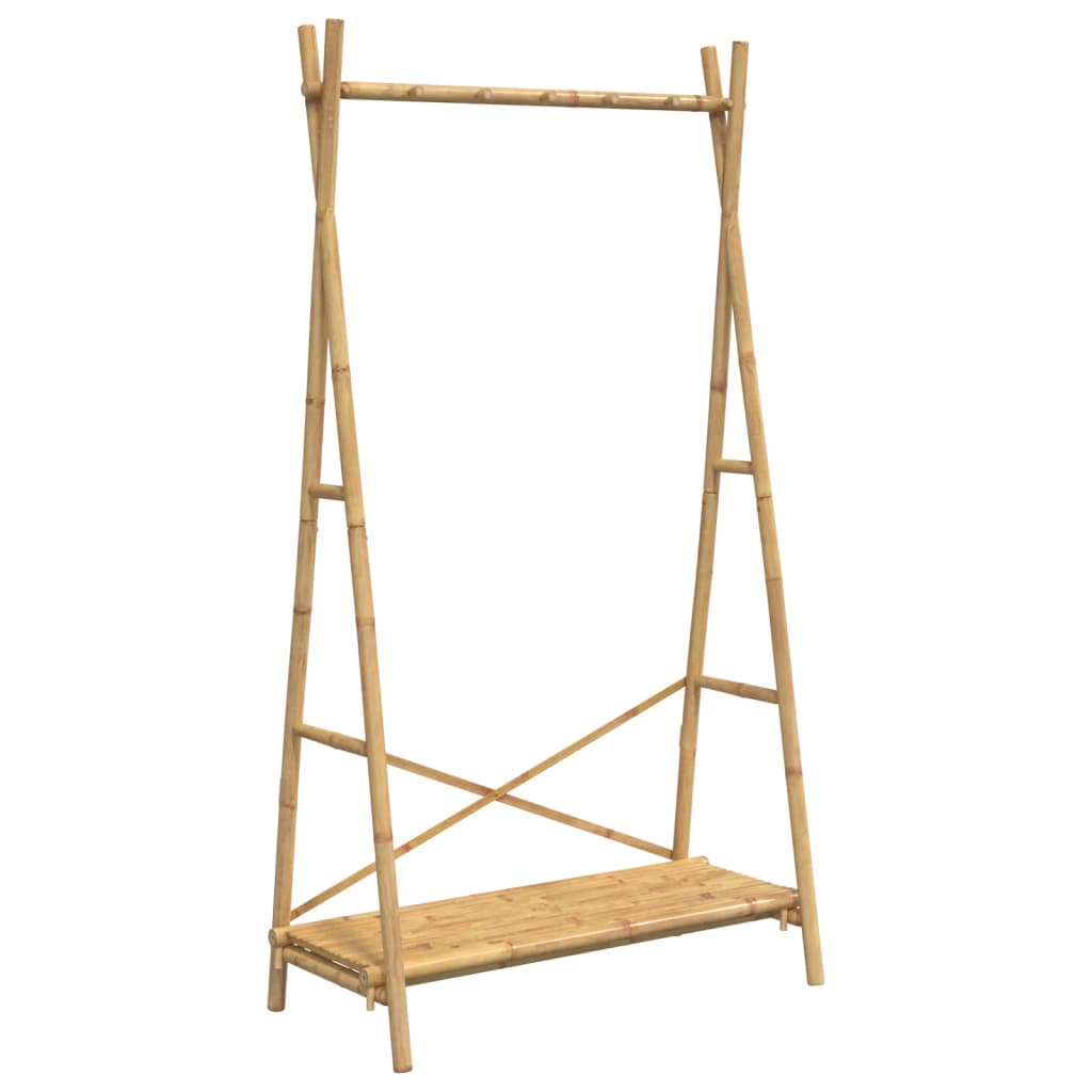 Appendiabiti Con Ripiano 102X50X190 Cm In Bambù