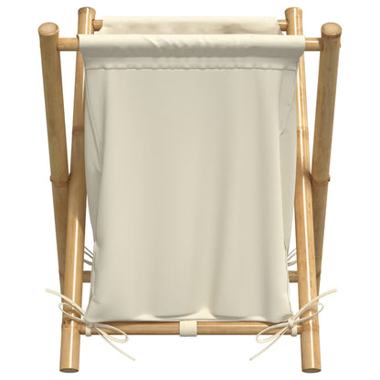 Cesto Per Biancheria Bianco Crema 45X55X63,5 Cm In Bambù