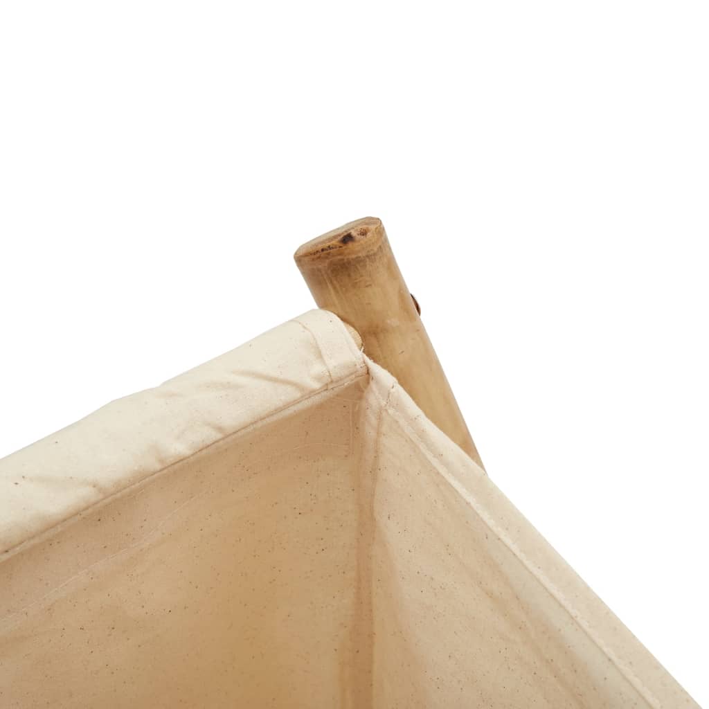 Cesto Per Biancheria Bianco Crema 45X55X63,5 Cm In Bambù