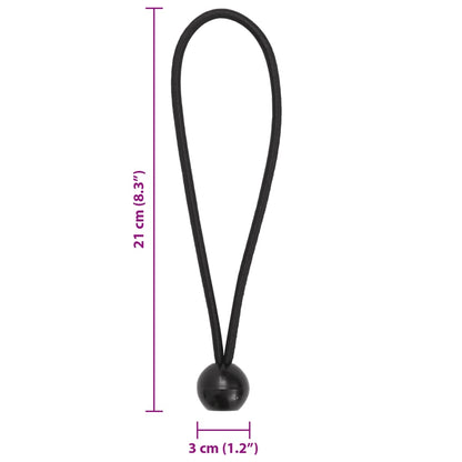 Corde Elastiche Con Palline 25 Pz 21X0,5 Cm