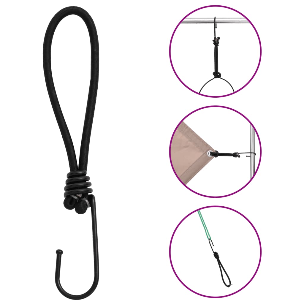 Corda Elastica Con Ganci 25 Pz 17 Cm