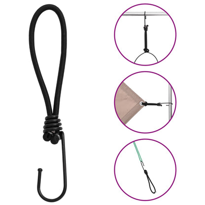 Corda Elastica Con Ganci 25 Pz 17 Cm