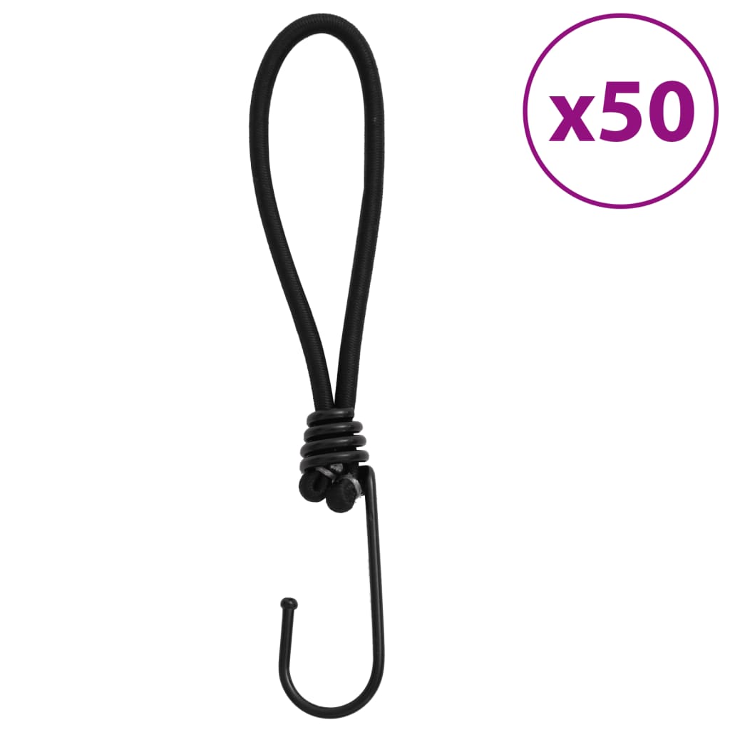 Corda Elastica Con Ganci 25 Pz 17 Cm
