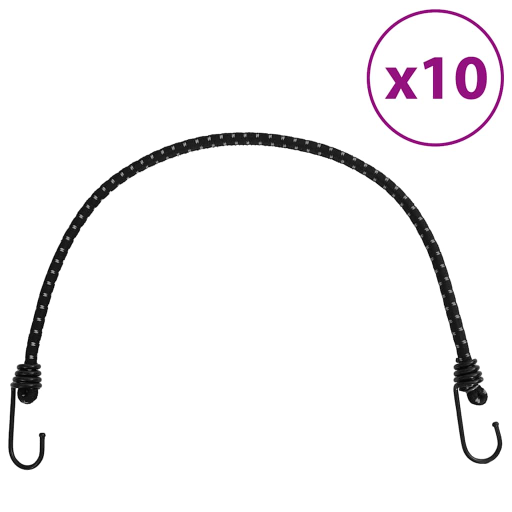 Corde Elastiche Con Strisce Riflettenti E Ganci 50 Pz