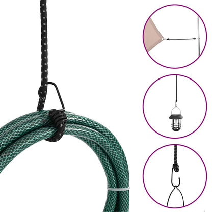 Corde Elastiche Con Strisce Riflettenti E Ganci 50 Pz