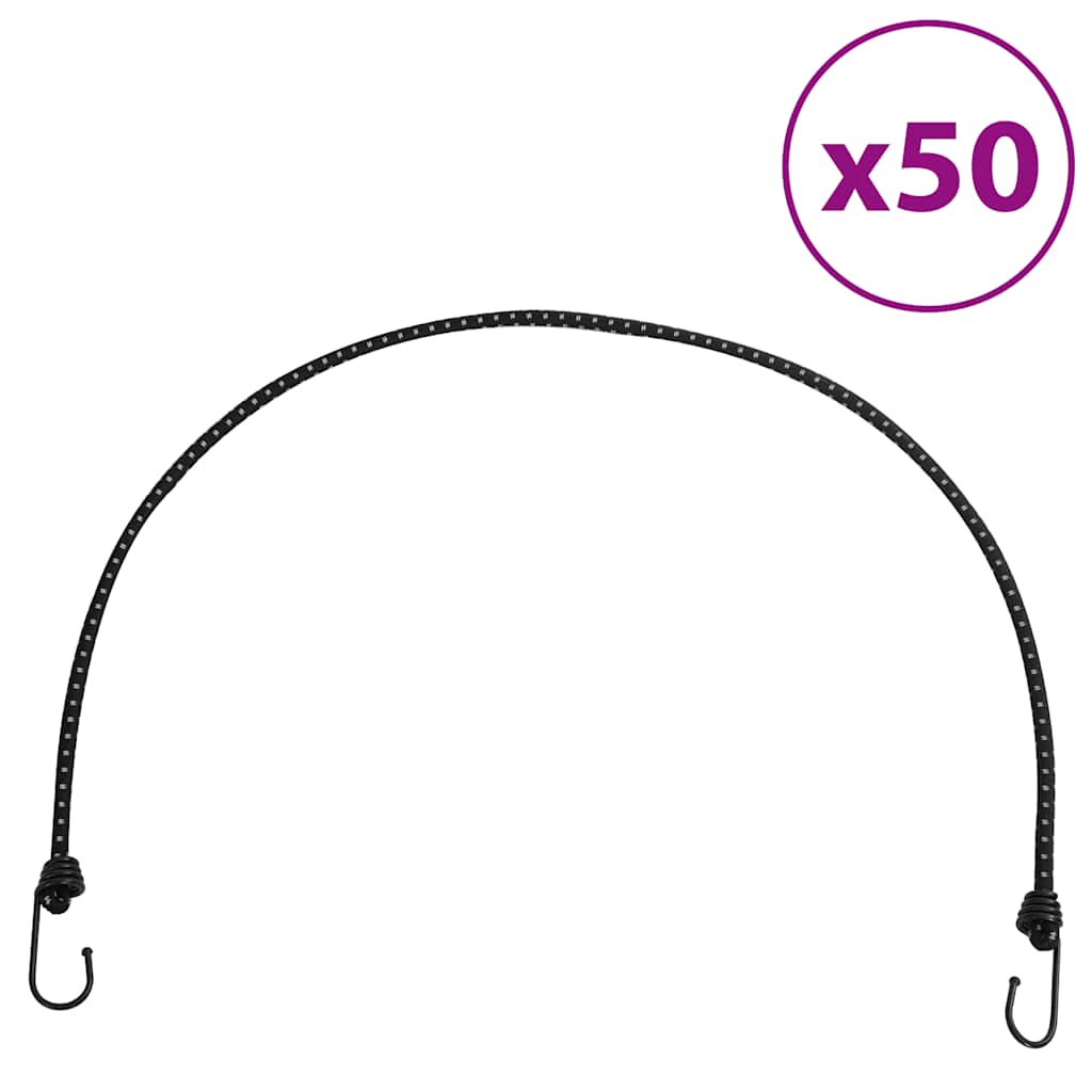 Corde Elastiche Con Strisce Riflettenti E Ganci 50 Pz