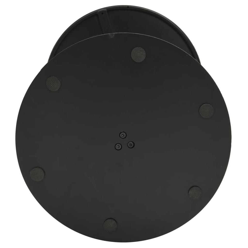 Tavolo Da Giardino Rotondo Nero Ø50X72 Cm In Acciaio
