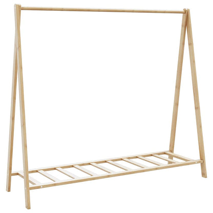 Appendiabiti Con Ripiani 106X34X102 Cm In Bambù