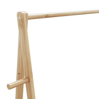 Appendiabiti Con Ripiani 96X45,5X150,5 Cm In Bambù Rovere Artigianale