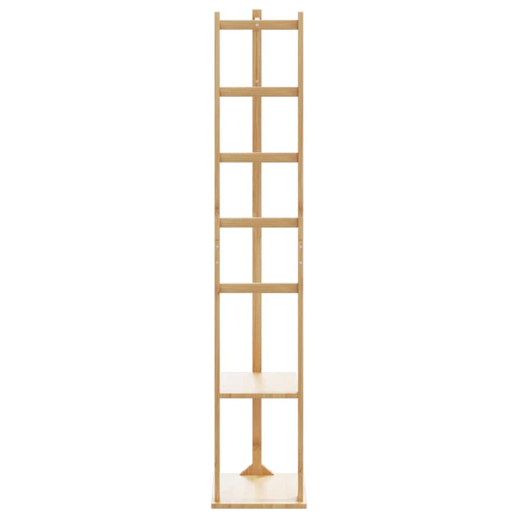 Appendiabiti Con Ganci E Ripiani 38,5X30X156 Cm In Bambù